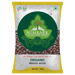 Nimbark Organic Masoor Whole | Whole Masoor Dal | Malka Masoor Dal 500gm