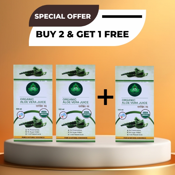 Nimbark Organic Aloevera Juice | BUY 2 GET ONE FREE