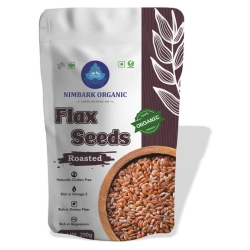 Nimbark Organic Flax Seeds Roasted-250gm