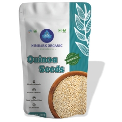 Nimbark Organic Quinoa Seeds | Gluten Free | High Fibre Seeds | White Quinoa Seeds 250gm